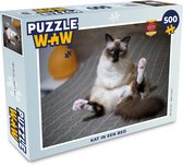 Puzzel Poes - Vacht - Bruin - Legpuzzel - Puzzel 500 stukjes