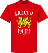 Wales Yma O Hyd T-Shirt - Rood - Kinderen - 128