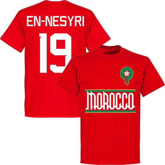 T-shirt Maroc En-Nesyri 19 Team - Rouge - Enfants - 98