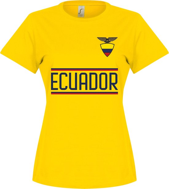 T-shirt de l'équipe d'Équateur - Jaune - Femme - L
