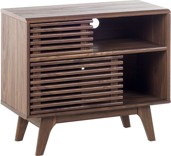 Beliani CLEVELAND - Sideboard - Donkere houtkleur - MDF