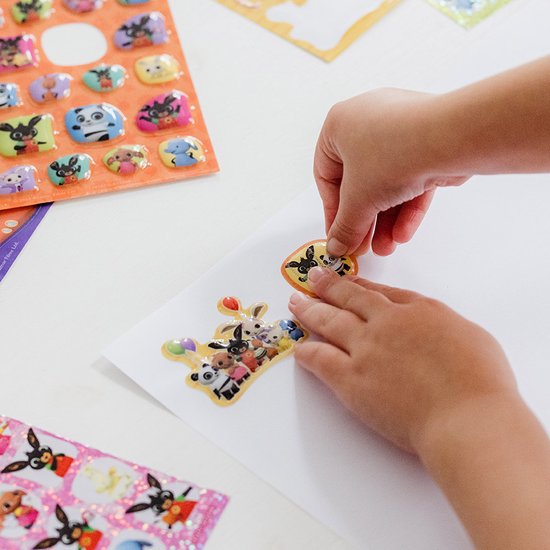 Bing stickers, Super XL Stickerset, 7 stickervellen incl. luxe metallic ...