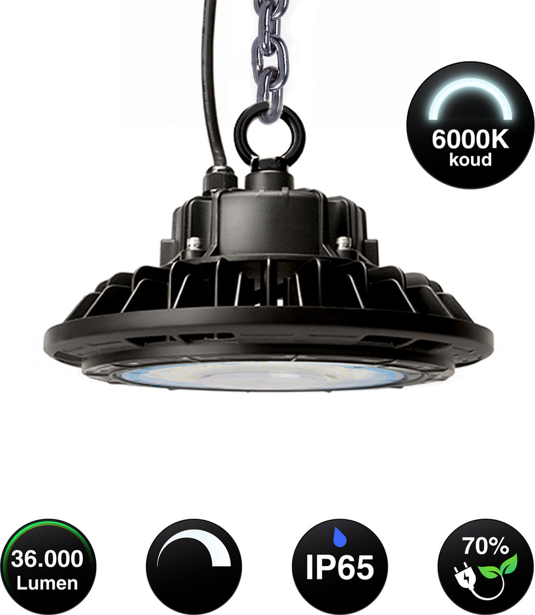 LED UFO Highbay lamp - 240W - Philips LED driver - IP65 Waterbestendig - 10+ meter Hoogte - 36000 Lumen - 6000K - Dimbaar