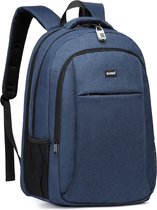 Kono Backpack XL - Cartable - Sac à dos pour ordinateur portable 17,3 pouces - Femme/Homme - 36L - Déperlant - Blauw