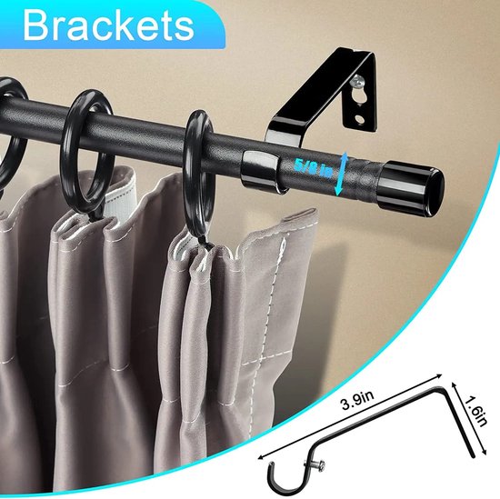 Tringle à Rideaux Extensible Tension 280x317 Cm – Séparateur De Pièce Sans Perçage Blanc – Idéal Location