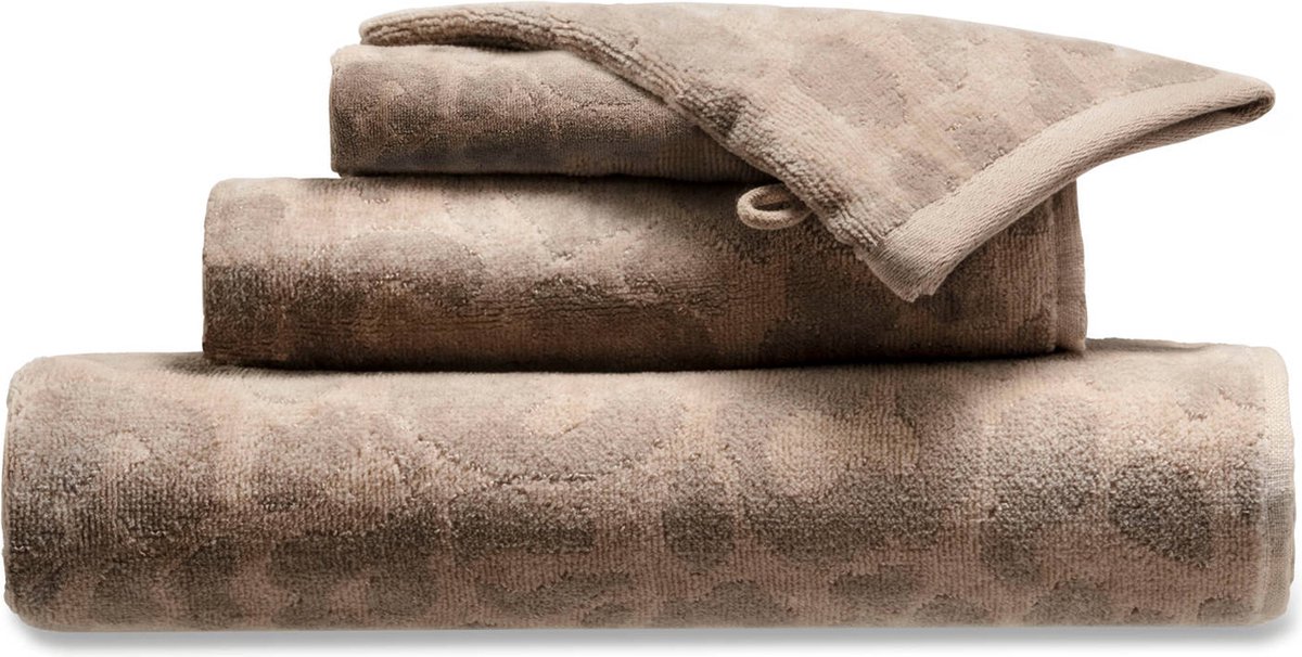 BLOKKER HANDDOEK TIGER 70X140 BEIGE/CREM