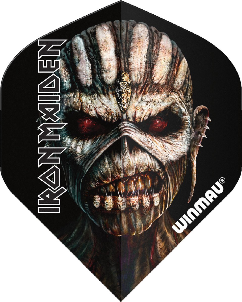 WINMAU - Rock Legends Iron Maiden Book of Souls Dartvluchten - 1 set per pakket (3 vluchten in totaal)