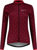 Rogelli Hearts Fietsjack Winter - Dames - Rood - Maat S