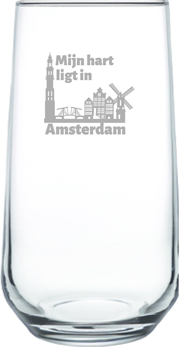 Gegraveerde Drinkglas 47cl Amsterdam