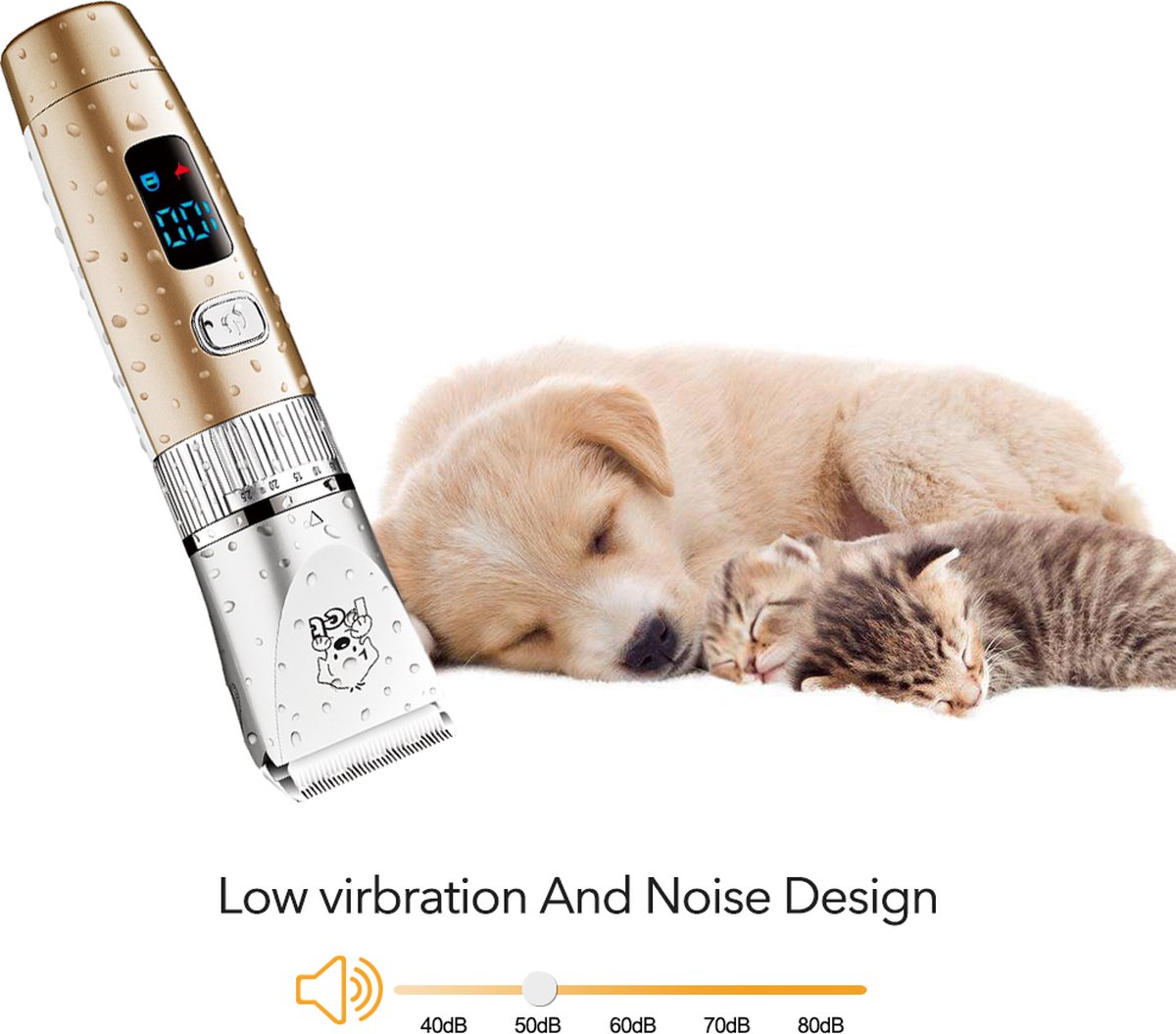 HATTEKER RFC690 Dierentrimmer Elektrische Huisdieren Tondeuse