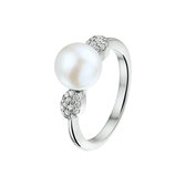 The Jewelry Collection Ring Parel En Zirkonia - Zilver