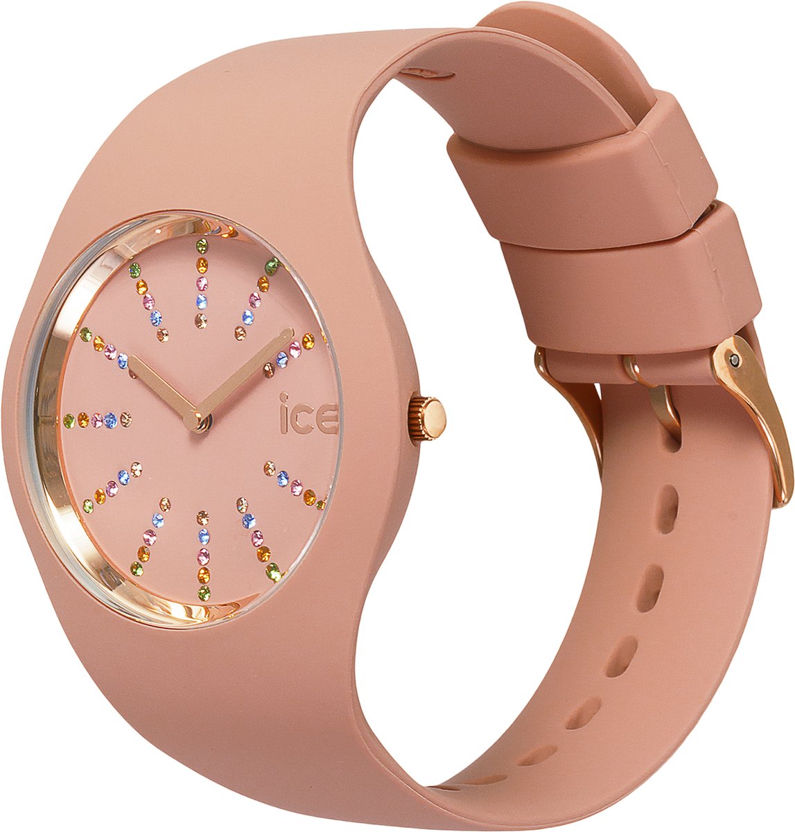Ice-Watch - ICE cosmos Celest clay - Roze dameshorloge met siliconenband - 021045 (Medium