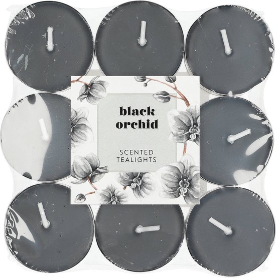 Blokker Geurtheelichten - Black Orchid - 18 Stuks