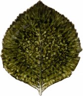 Costa Nova Riviera - servies - schaaltje blad groot - donkergroen - aardewerk -  set van 8 - rond 21,8 cm