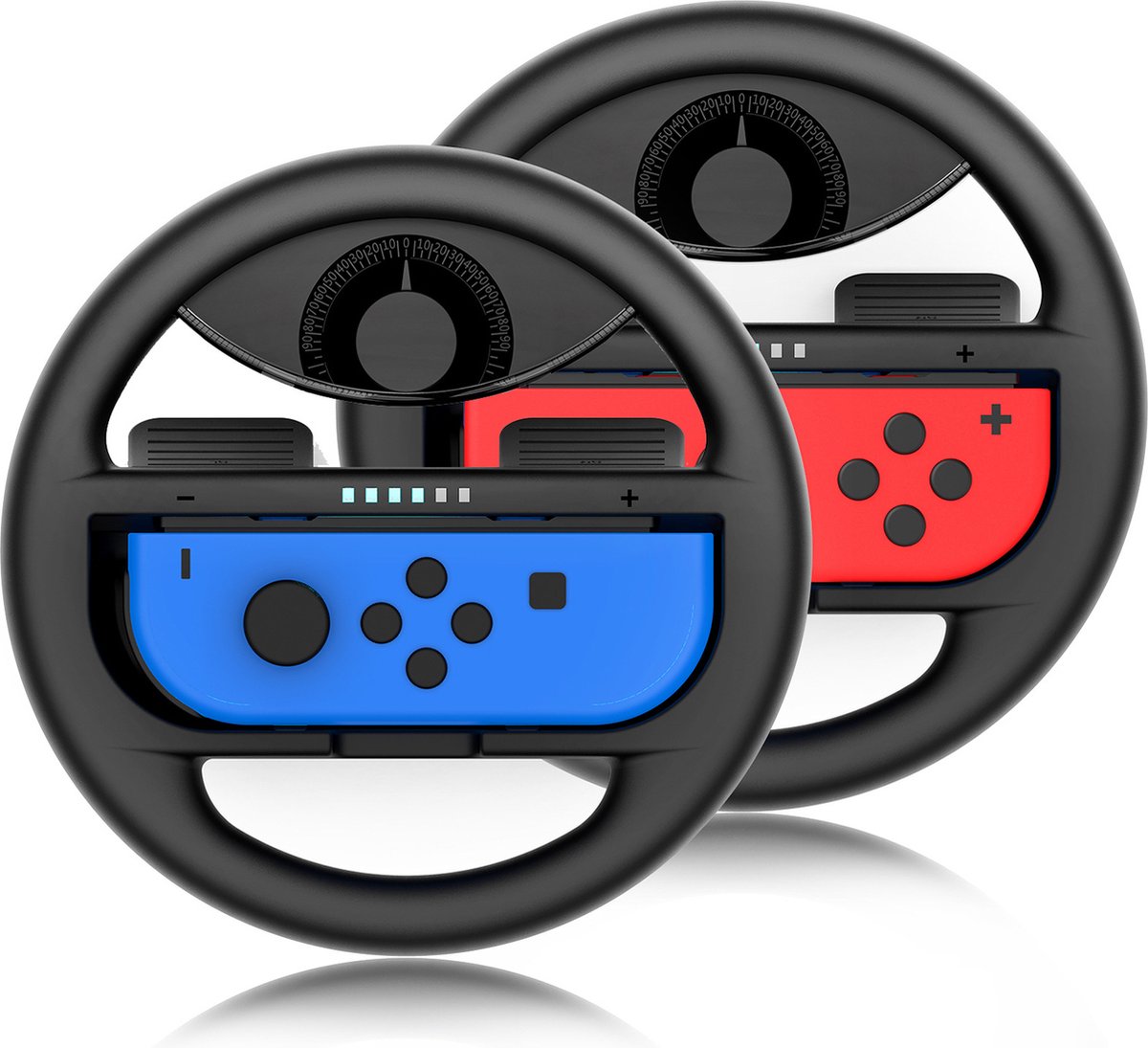 Somstyle Nintendo Switch JoyCon Controller Grip Set Stuur en Houder