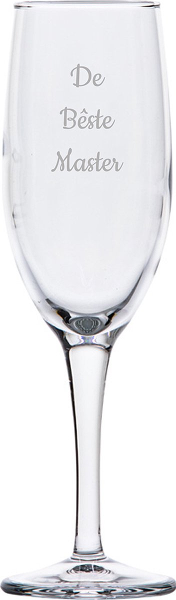 Gegraveerde Champagneglas 16,5cl De Bêste Master