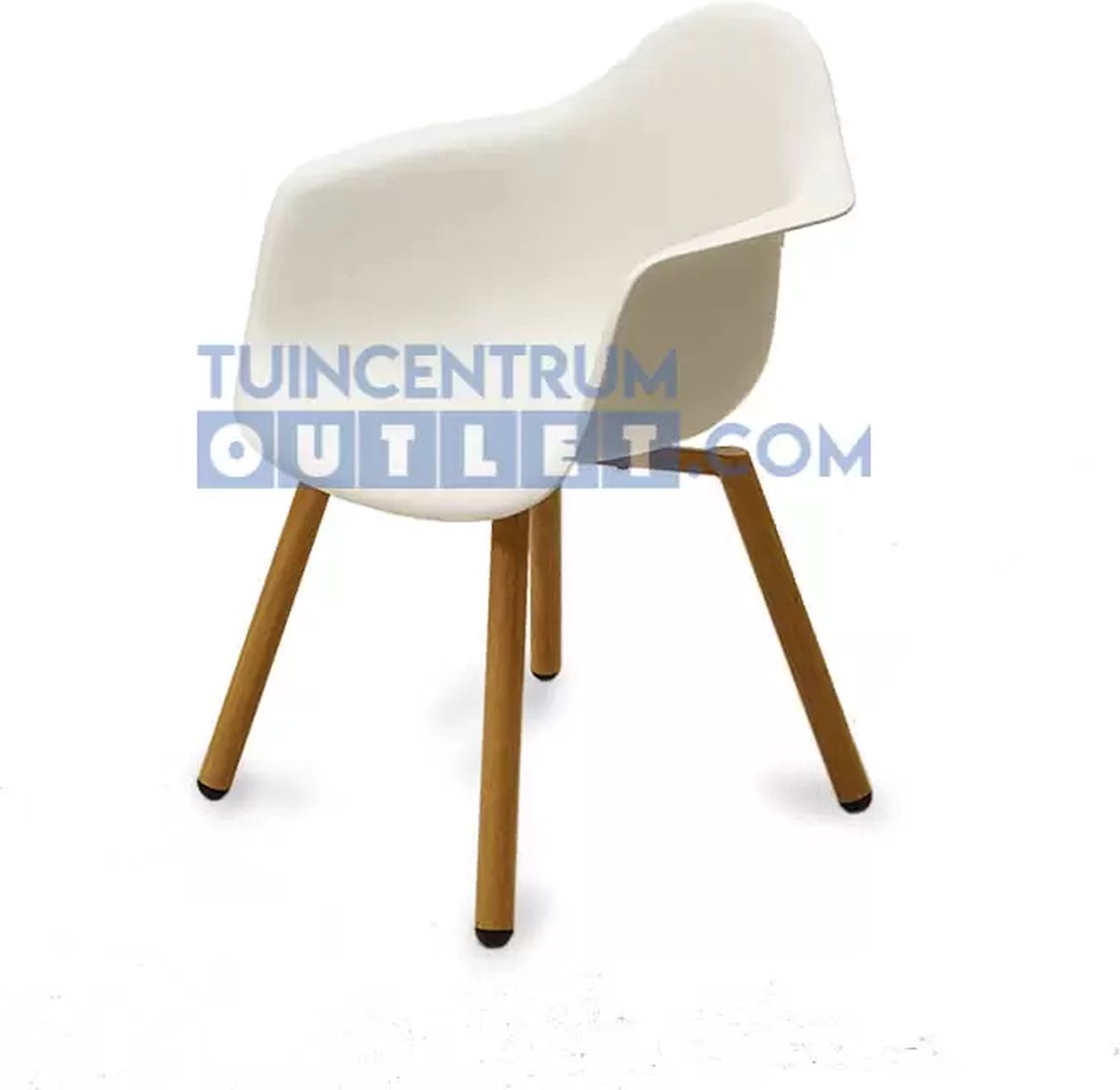 Lesli Living Chaise bistro Montreux - Blanc - 62,5x44x82,5cm - Set de 4