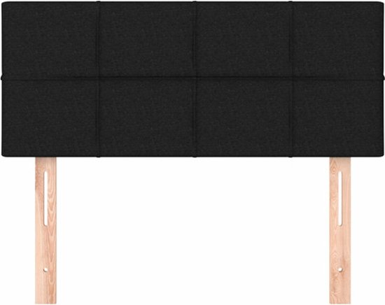 vidaXL Tête de lit Noir 80 x 5 x 78/88 cm Tissu
