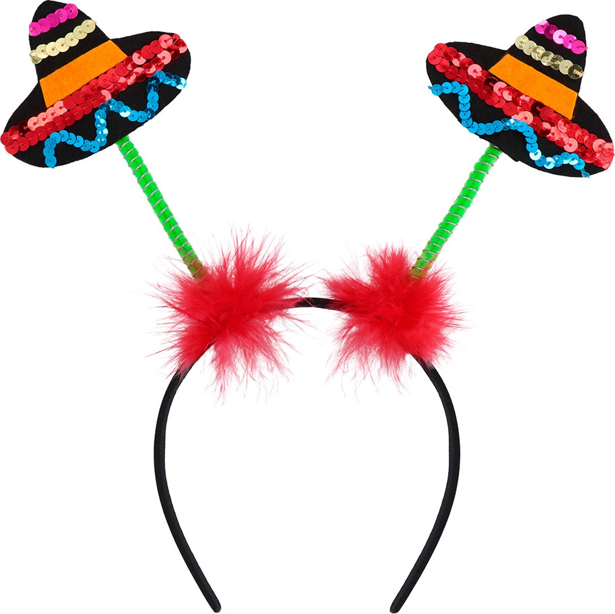 Boland - Diadeem Sombrero's - Één maat - Volwassenen - Unisex - Landen