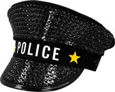Boland - Pet 'POLICE' sparkle - 59 - Volwassenen - Unisex - Politie en Boeven