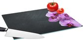 Glazen Snijplank - 39x28 - Orchidee - Bloemen - Roze - Flora - Snijplanken Glas