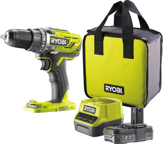 RYOBI R18DD3-0 18V ONE Compacte Accu-schroefboormachine Zonder Accu En Lader 5133002889 103390 RYOBI R18DD3-0 18V ONE Compacte Accu-schroefboormachine Zonder Accu En Lader 5133002889 103390