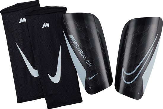 Nike Mercurial Lite Scheenbeschermer - Zwart | Maat: L | bol