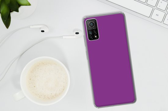 Xiaomi Mi 10T 5G - Violet - Couleurs - Design - Motif - Coque de téléphone en Siliconen