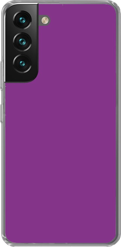 Coque Samsung Galaxy S22 Plus - Violet - Couleurs - Design - Motif - Coque de téléphone en Siliconen