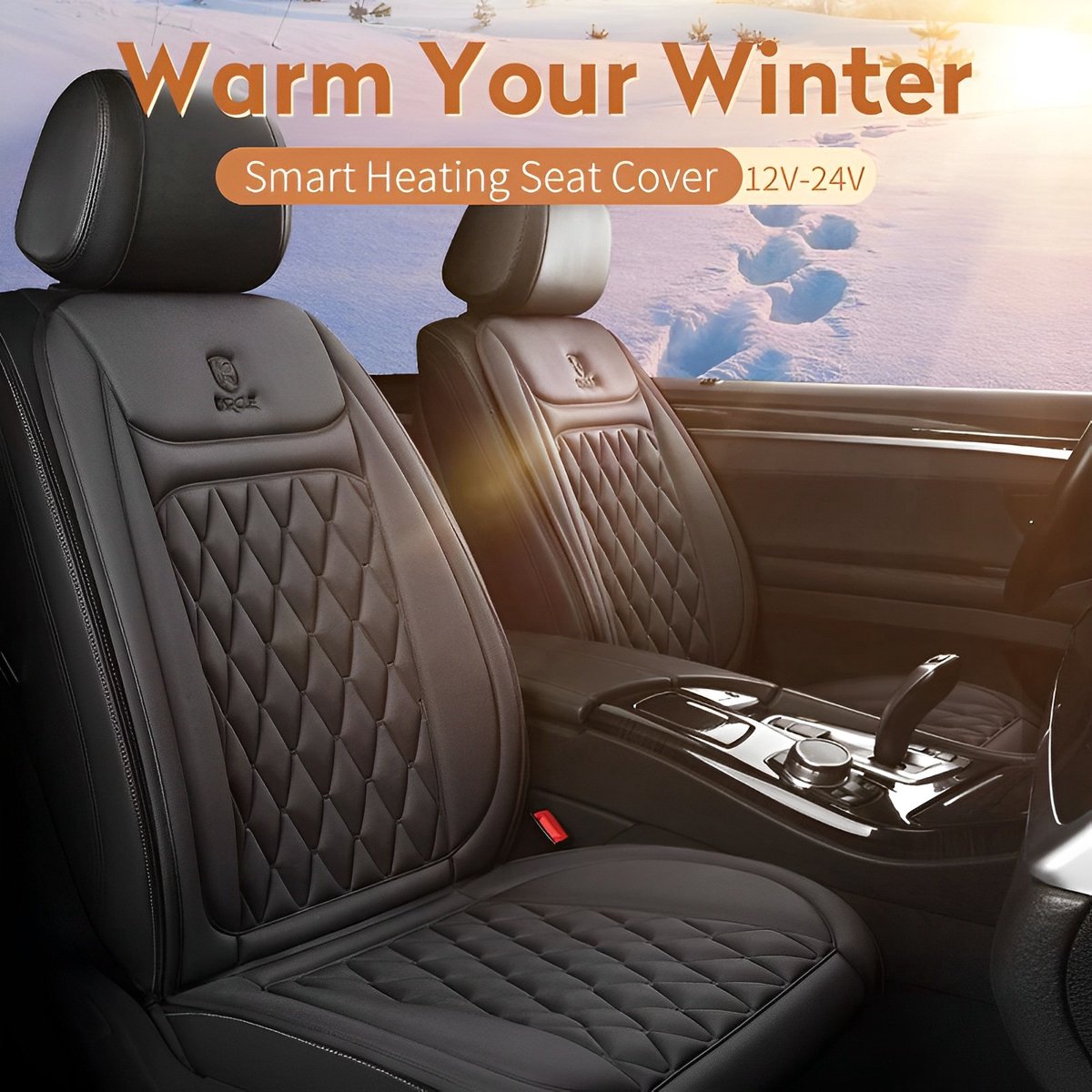 Chauffage de siège de voiture - Zwart - Confortable et sûr - Housse de siège  de voiture