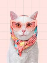 IXXI Fashion Cat - Wanddecoratie - Abstract - 120 x 160 cm