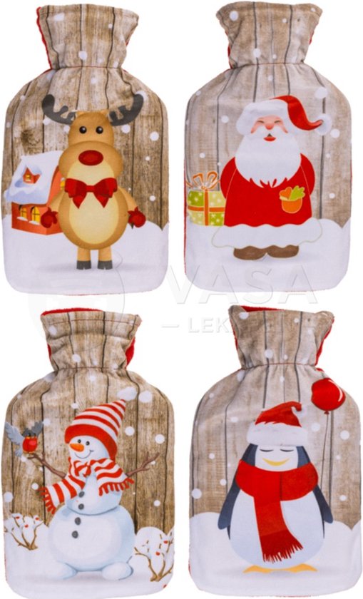 Hot water bottle Christmas Santa
