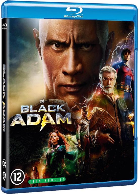 Blu-ray hoes van Black Adam met Dwayne Johnson, Pierce Brosnan, Noah Centineo, Aldis Hodge en Quintessa Swindell.