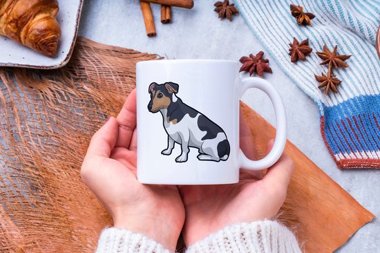 Dog Lover Mok met afbeelding: jack russell terrier | Honden Liefhebber | Honden Spreuk | Cadeau | Grappige mok | Koffiemok | Koffiebeker | Theemok | Theebeker