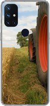 Geschikt voor OnePlus Nord N10 5G hoesje - Trekker - Wielen - Tarwe - Siliconen Telefoonhoesje