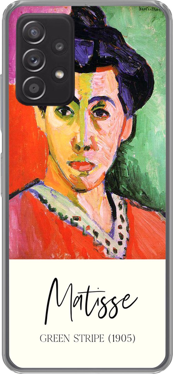 Telefoonhoesje Geschikt voor Samsung Galaxy A33 5G hoesje - Matisse - Green stripe (1905) - Oude meesters - Siliconen Telefoonhoesje Telefoonhoesje