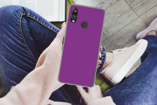 Coque Huawei P20 Lite (2020) - Violet - Couleurs - Design - Motif - Coque de téléphone en Siliconen