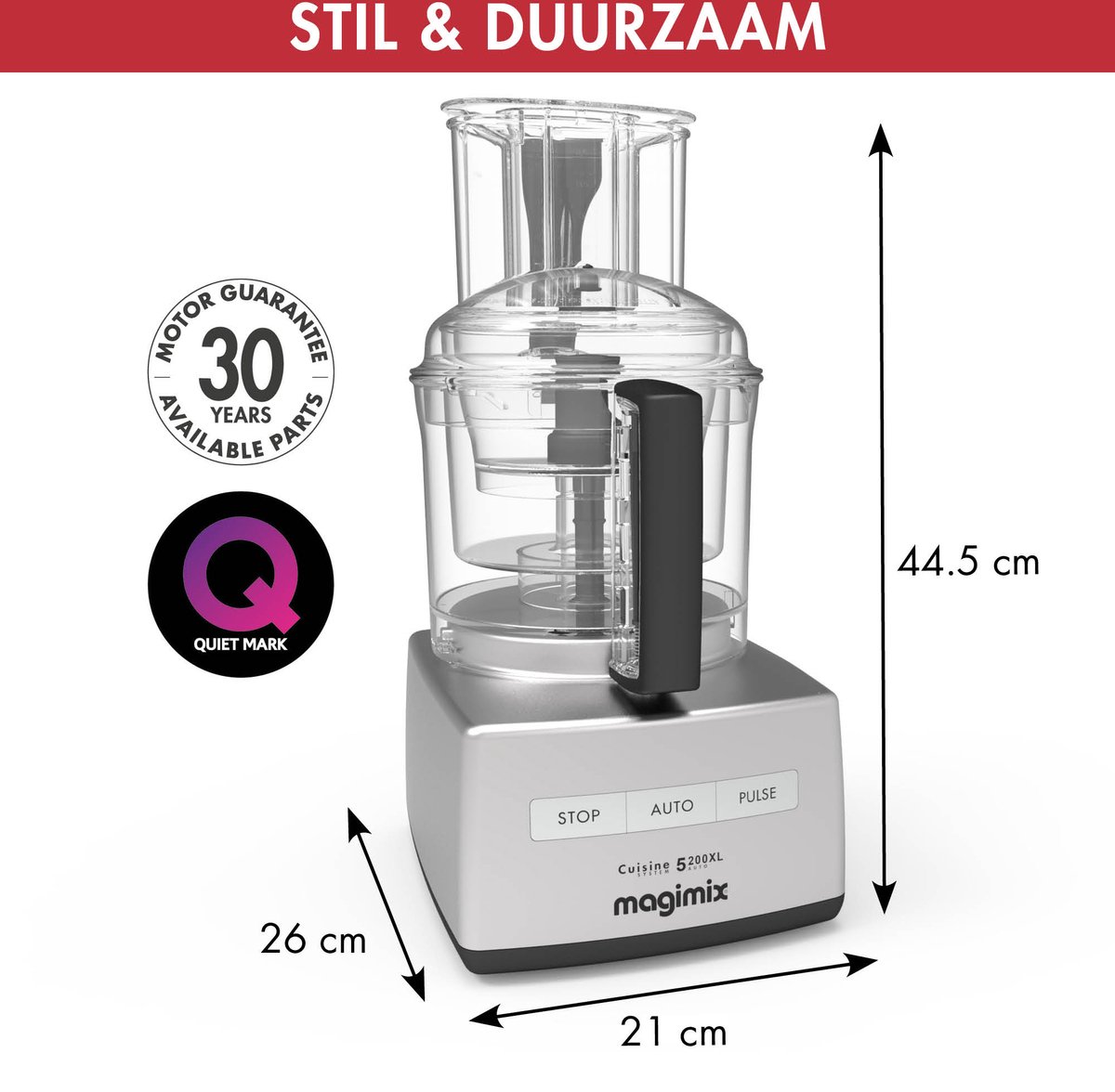 Magimix CS 5200 XL - 3 kommen, 30 jaar garantie thumbnail 5
