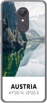 Geschikt voor Xiaomi Redmi 5 hoesje - Oostenrijk - Water - Groen - Alpen - Siliconen Telefoonhoesje