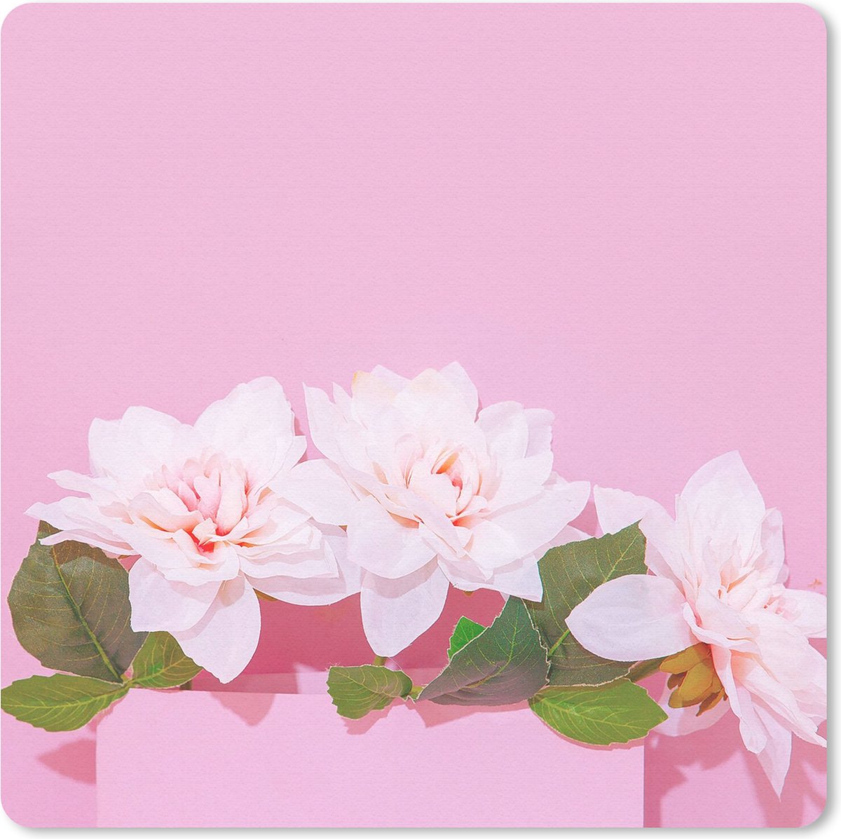 Muismat 30x30 cm - Mousepad Bloesem - Zomer - Roze - Muismatten