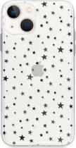 iPhone 14 Plus hoesje TPU Soft Case - Back Cover - Stars / Sterretjes
