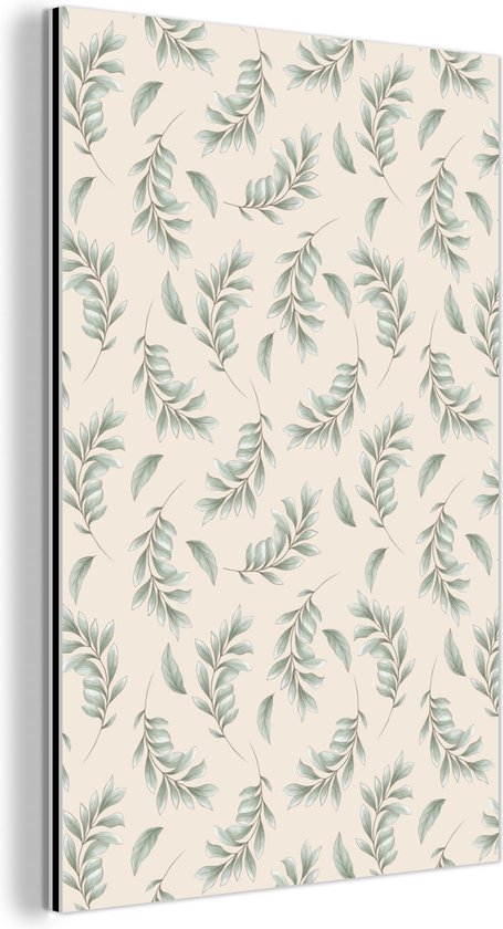 Décoration murale Métal - Peinture Aluminium Industriel - Fleurs - Plantes - Pastel - 60x90 cm - Dibond - Photo sur aluminium - Décoration murale industrielle - Pour le salon/chambre