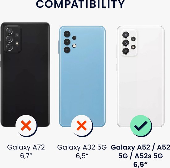 coque kwmobile pour Samsung Galaxy A52 / A52 5G / A52s 5G - Coque avec revêtement en silicone - Coque pour smartphone en corail fluo