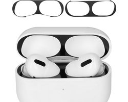 kwmobile anti-stof sticker geschikt voor Apple Airpods Pro 2 - Stofbeschermer in zwart