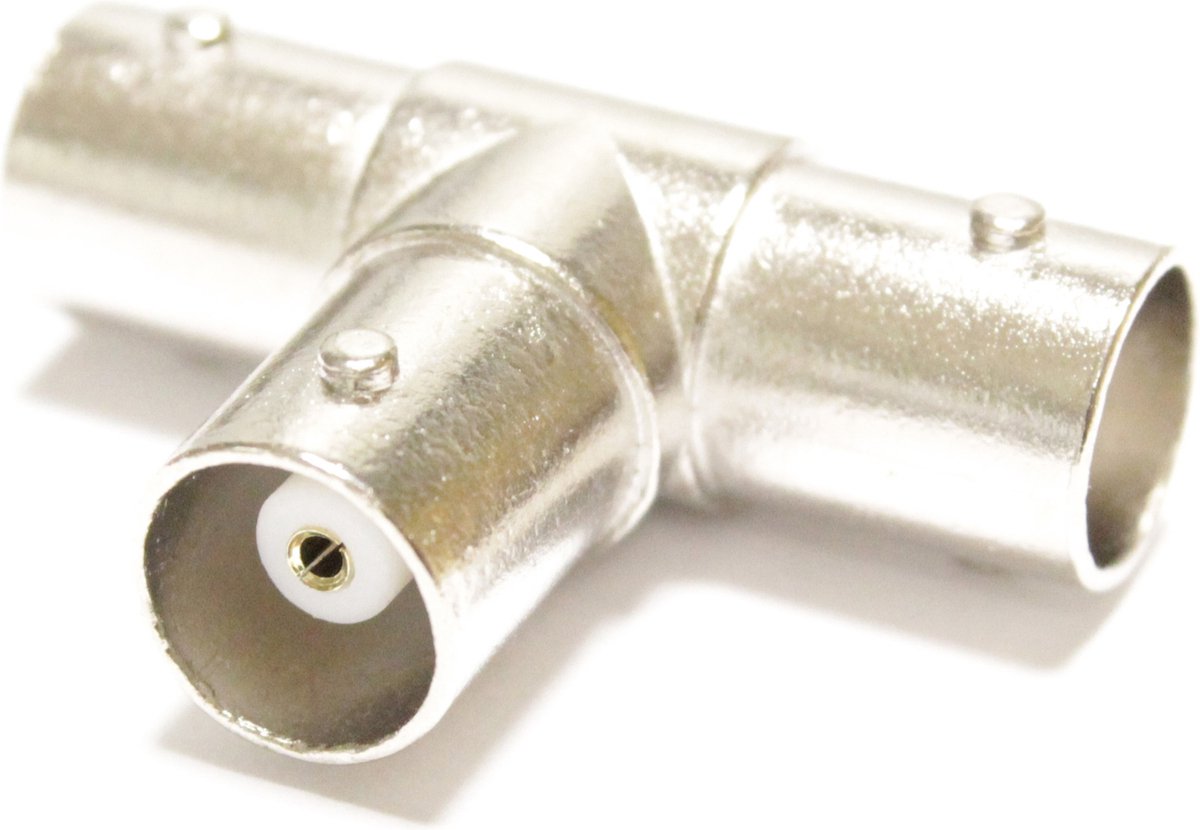 BeMatik - BNC vrouwelijke coaxkabel Drievoudige connector RG58