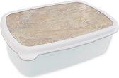 Boîte à pain Wit - Boîte à lunch - Boîte à pain - Marbre - Tilleul - Sable - Texture - 18x12x6 cm - Adultes