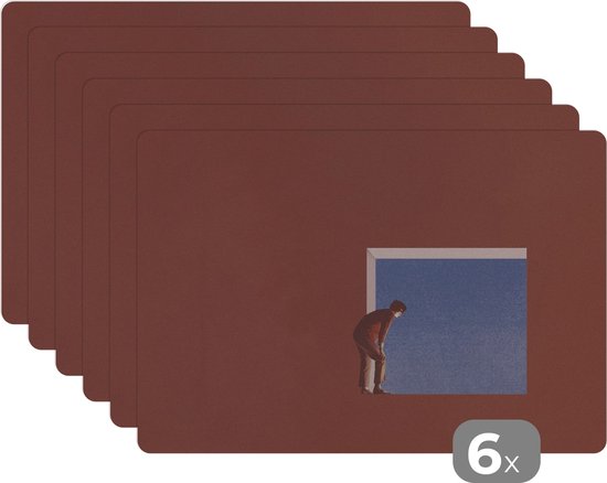 Set de table - Vintage - Design - Homme - Table - Napperons de table - 45x30 cm - Lot de 6