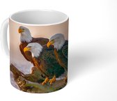 Mok - Koffiemok - Vogels - Natuur - Roofvogels - Arend - Mokken - 350 ML - Beker - Koffiemokken - Theemok