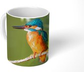 Mug - Tasse à café - Vogel - Martin-pêcheur - Branche - Feuilles - Mousse - Mugs - 350 ML - Tasse - Tasses à café - Tasse à thé