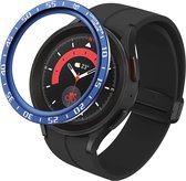 Strap-it Bezel ring tijd - Randbeschermer geschikt voor Samsung Galaxy Watch 5 Pro - blauw